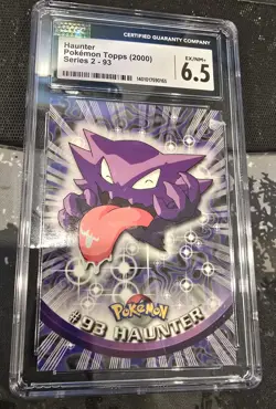 2000 TOPPS POKEMON TV ANIMATION SERIES 2 93 HAUNTER CGC 6.5 Excellent - Image 1