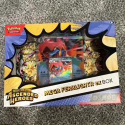 Pokemon TCG Feraligatr Mega Evolution Ascended Heroes Box Promo Booster Sealed - Image 1