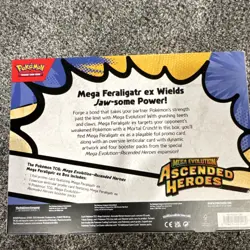 Pokemon TCG Feraligatr Mega Evolution Ascended Heroes Box Promo Booster Sealed - Image 2