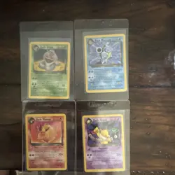 Pokemon TCG Team Rocket 1st Edition Lot 4: Dark Arbok/Blastoise/Flareon/Hypno - Image 1