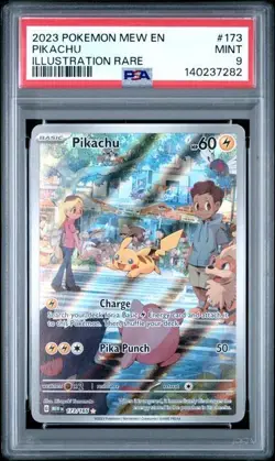 PSA 9 - 2023 Pokemon 151 Pikachu #173 - Image 1