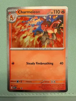 Pokemon Charmeleon MEP 079 Chaos Rising Cosmos Holo Black Star Promo - Image 1