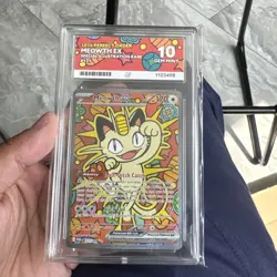 Pokemon TCG Meowth EX Special Illustration Rare 121/088 Ace 10 - PSA Candidate - Image 2