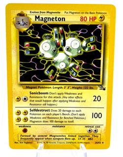 Magneton 26/62 - Fossil - Rare - Pokemon - NM - Image 1