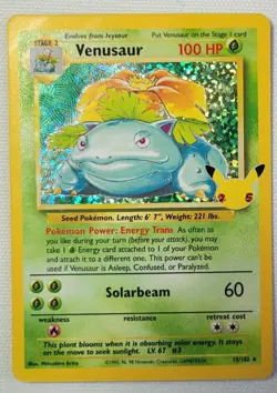 Venusaur 15/102 Celebrations: Classic Collection Holo Pokemon TCG NM/M - Image 2