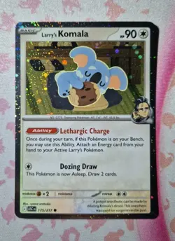 Pokemon TCG - Larry’s Komala 175/217 - Ascended Heroes - Cosmos Holo Promo - NM - Image 1