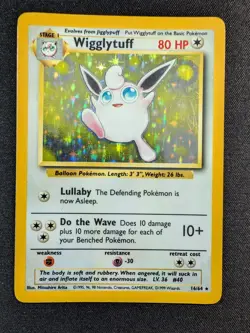 [MP] Pokemon TCG Wigglytuff Jungle Holo Misprint No Symbol 16/64 - Image 1