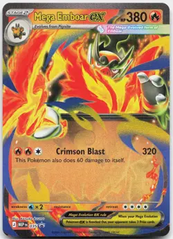 Mega Emboar ex 035 Holo Promo ME: Mega Evolution Promo Pokemon Near Mint - Image 1