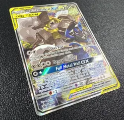 Pokemon Lucario & Melmetal GX Tag Team Sun & Moon Promo Full Art Holo SM192 - Image 3