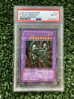 B. Skull Dragon Metal Raiders 2002 Yu-Gi-Oh! MRD #018 PSA 8 - Image 1