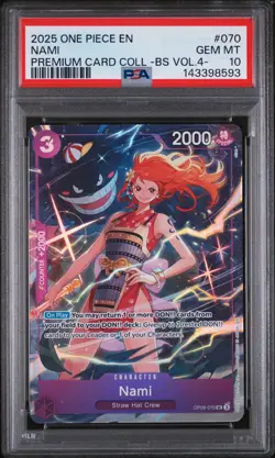 One Piece Premium Card Collection -Best Selection Vol.4 - Nami PSA 10 - Image 1