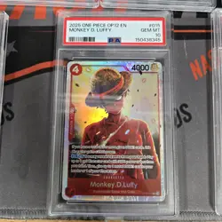 One Piece TCG Monkey D. Luffy OP12-015 English Gem Mint PSA 10 - Image 1