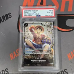 2026 One Piece English Monkey D. Luffy Tin Pack Set Volume 2 PSA 10 - Image 1