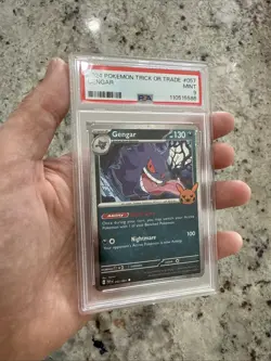 2024 POKEMON TRICK OR TRADE 057 GENGAR COSMOS HOLO PSA 9 - Image 1