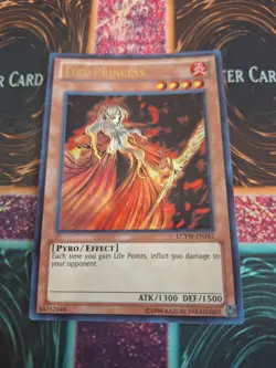 Yugioh Fire Princess LCYW-EN161 Ultra Rare Unlimited Near Mint - Image 1