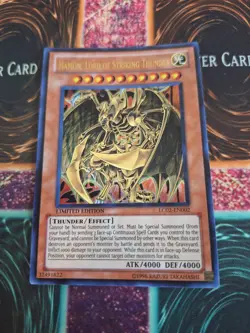 Yugioh Hamon, Lord of Striking Thunder LC02-EN002 Ultra Rare Limited Near Mint - Image 1