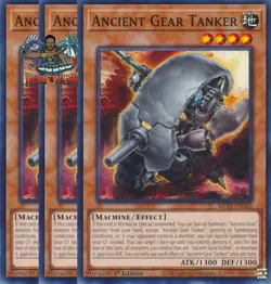 Yugioh! 3x Ancient Gear Tanker MP25-EN342 Common 1st Ed NM - Image 1