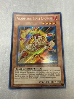 Gladiator Beast Laquari - LCGX-EN238 - Secret Rare - 1st Edition NM YuGiOh! - Image 1