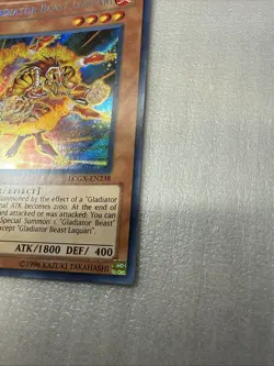 Gladiator Beast Laquari - LCGX-EN238 - Secret Rare - 1st Edition NM YuGiOh! - Image 3