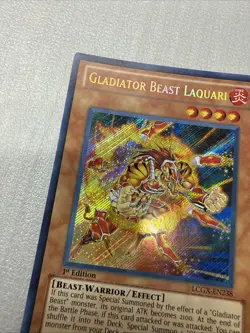 Gladiator Beast Laquari - LCGX-EN238 - Secret Rare - 1st Edition NM YuGiOh! - Image 5