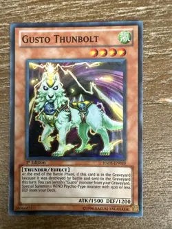 Yugioh Gusto Thunderbolt HA05-EN039 1st Edition - Image 1