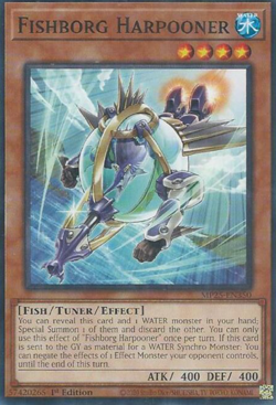 Yugioh - Fishborg Harpooner - MP25-EN350 - Common - NM/M - Image 1