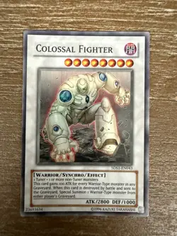 Yugioh Colossal Fighter 5DS1-EN043 5D's 2008 Starter Deck Unlimited - Image 1