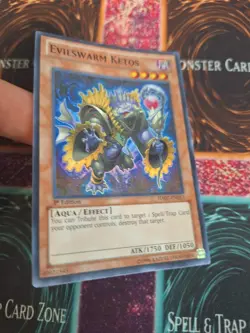Yugioh Evilswarm Ketos HA07-EN013 Super Rare 1st Edition Near Mint - Image 2