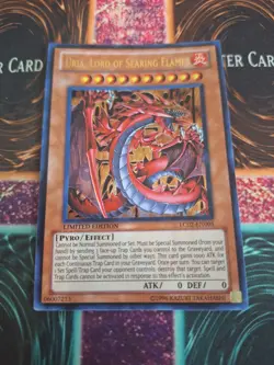 Yugioh Uria, Lord of Searing Flames LC02-EN001 Ultra Rare Limited Near Mint - Image 1