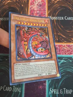 Yugioh Uria, Lord of Searing Flames LC02-EN001 Ultra Rare Limited Near Mint - Image 2