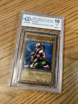 Yugioh 1st Edition Kagemusha of the Blue Flame LOB-028 PSA 10 GEM MINT Blue Eyes - Image 4