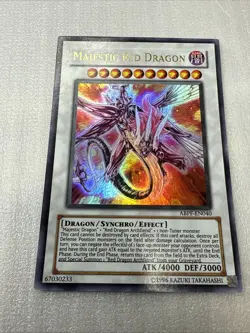 Yugioh Card Majestic Red Dragon ABPF-EN040 ULTRA RARE - NM - Image 1