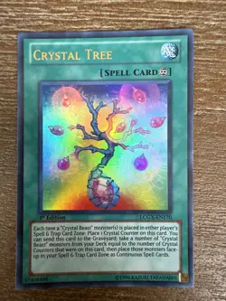 Yugioh Crystal Tree LCGX-EN170 Legendary Collection 2: 1st Edition Ultra Rare LP - Image 1