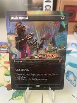 Dark Ritual (Borderless) Commander: Teenage Mutant Ninja Turtles Foil NM 🐢 - Image 1