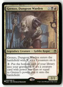 Grenzo, Dungeon Warden 205 Rare Masters 25 Magic: The Gathering Near Mint - Image 1