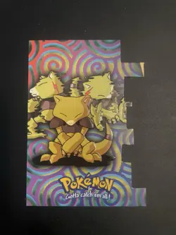 Pokemon TV Series 2 Topps - Die-Cut Embossed Chase Card #63 Abra EV7 - Image 1