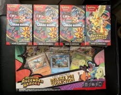 Pokemon Ascended Heroes First Partners Deluxe Pin Collection Chaos Rising Bundle - Image 1