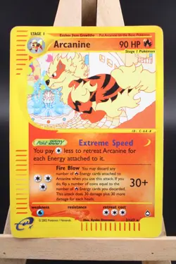 Pokemon Arcanine Aquapolis 2/147 - Reverse Holo MP 2002 - Image 1