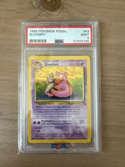 Pokemon TCG Slowbro Fossil 43/62 Regular 1999-2000 Wizards Base Set Copyright... - Image 1