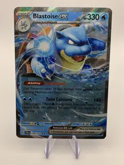 Blastoise ex 030/142 Stellar Crown Double Rare Pokemon - Image 1
