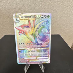 Pokemon TCG Serperior VSTAR 196/195 Silver Tempest Secret Rare Holo 270 HP - Image 1