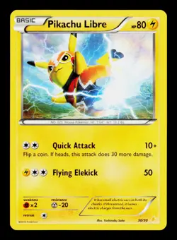 Pokemon TCG Pikachu Libre 30/30 Holo - Image 1