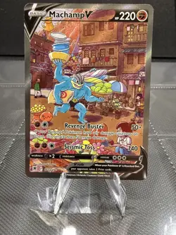 Pokemon TCG Machamp V Sword & Shield - Astral Radiance 172/189 Holo Ultra Rare - Image 1