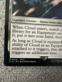 Magic the Gathering Cloud Midgar Mercenary Final Fantasy Regular Card - Image 2