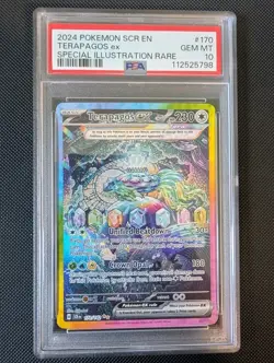 Terapagos EX 2024 Pokemon Special Illustration Rare 170/142 PSA GEM MINT 10 - Image 1