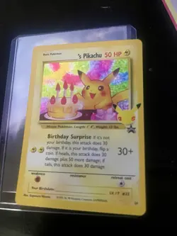 Pokemon TCG Wotc Promo Birthday Pikachu 24/53 Holo Promo English 50 HP - Image 2