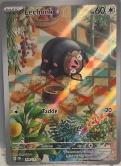 The Pokemon Company Lechonk 209/197 Obsidian Flames IR Full Art , English NM - Image 1