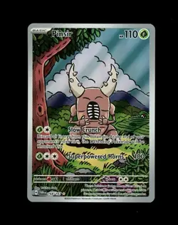 2024 Pokemon TWILIGHT MASQUERADE PINSIR IR FULL ART HOLO 168/167 RARE! NM - Image 1