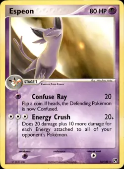 Espeon 16 Rare - Pokemon EX Battle Stadium LP - Image 1