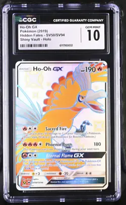 Ho-oh GX SV50/SV94 CGC 10 - 2019 Pokemon SM Hidden Fates Shiny Vault - Image 1